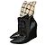 Burberry Botines de cuña en charol Negro