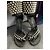 Balmain x Giuseppe Zanotti Sandali con tacco in scamosciato nero con borchie - vista 4