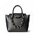 Juicy Couture Borsa in pelle nera con catena Nero