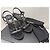 Chanel Sandali in raso nero cristalli tacco lucite - vista 14