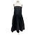 Autre Marque Vestido de algodón negro SUSUMU