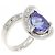 Autre Marque Tanzanit-Diamant-Ring in Pt900 Lila