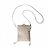 Autre Marque Olga Berg Clutch con perline e nappe Bianco