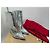 Christian Louboutin So Kate Booty 100 Stivaletti Argento Specchio Martellato - vista 11