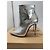 Christian Louboutin So Kate Booty 100 Stivaletti Argento Specchio Martellato - vista 2