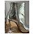 Christian Louboutin So Kate Booty 100 Stivaletti Argento Specchio Martellato - vista 6