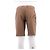 Short Bermuda Prada camel en coton - vue 2