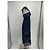 Vestido Self Portrait azul marino de algodón Talla 6 - vista 4