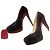 Décolleté con piattaforma Christian Louboutin in vernice nera Nero