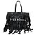Balenciaga Borsa Tote in Pelle Nera con Frange Nero - vista 3