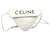 Céline Borsa a tracolla pochette Celine Triangle Logo Nero Bianco