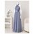 Vera Wang Halterneck Maxikleid aus Chiffon Grau - Ansicht 5