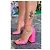Versace Lackleder Blockabsatz Sandaletten Fuchsia 36,5 Pink - Ansicht 2