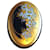 Michaela Frey Emaille Blumenbrosche Oval Golden - Ansicht 3