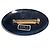 Michaela Frey Emaille Blumenbrosche Oval Golden - Ansicht 4