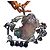 No Name Broche Pendentif Grenouille Fluorite Argent Argenté - vue 4
