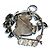 No Name Broche Pendentif Grenouille Fluorite Argent Argenté - vue 6