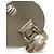 Orecchini clip vintage Chanel 00C Coco Mark Argento - vista 10