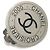 Orecchini clip vintage Chanel 00C Coco Mark Argento - vista 11