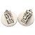 Orecchini clip vintage Chanel 00C Coco Mark Argento - vista 2
