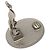 Orecchini clip vintage Chanel 00C Coco Mark Argento - vista 8
