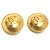 Orecchini Chanel Vintage Gold Clip-On D'oro