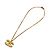 Collana con pendente Chanel 03C Coco Mark con strass D'oro - vista 2