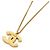 Collana con pendente Chanel 03C Coco Mark con strass D'oro - vista 5