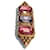 Broche Yves Saint Laurent YSL Triple Stone Doré  - vue 4
