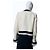 Sacai Tweed-Jacke mit Spitze und Fransen Schwarz Weiß Roh - Ansicht 6
