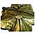 Autre Marque JL Blin Paris Blatt-Brosche mit Biene und Glassteinen Golden - Ansicht 4