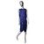 Balenciaga Vestido Midi sin mangas de seda estampado abstracto azul Blanco Azul oscuro