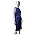 Balenciaga Vestido Midi sin mangas de seda estampado abstracto azul Blanco Azul oscuro - vista 3