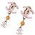 Orecchini a clip in metallo rosa Chanel
