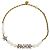 Collana Christian Dior oro con perle finte e strass D'oro - vista 2