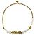 Collana Christian Dior oro con perle finte e strass D'oro - vista 3