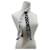 Sciarpa in seta Louis Vuitton Nero Bianco  - vista 7