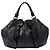 Borsa Tote in pelle nera Prada Nero - vista 2