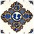Hermès Sciarpa Hermes Carre 90 L'ENTENTE CORDIALE Blu Multicolore - vista 2
