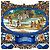 Hermès Sciarpa Hermes Carre 90 L'ENTENTE CORDIALE Blu Multicolore - vista 4