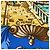 Hermès Sciarpa Hermes Carre 90 L'ENTENTE CORDIALE Blu Multicolore - vista 5
