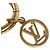 Portachiavi Heart Louis Vuitton D'oro - vista 6