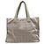 Borsa tote Chanel MM beige pelle e tela - vista 2