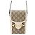 Borsa a tracolla Gucci GG Supreme Horsebit 1955 Marrone Bianco