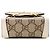 Borsa a tracolla Gucci GG Supreme Horsebit 1955 Marrone Bianco - vista 3