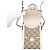 Borsa a tracolla Gucci GG Supreme Horsebit 1955 Marrone Bianco - vista 5