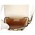 Borsa a tracolla Gucci GG Supreme Horsebit 1955 Marrone Bianco - vista 6