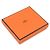 Hermès Cartera compacta de seda Hermes Azap en cuero Epsom naranja - vista 10