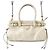 Prada Bonnie Mini Leder Dreieck Handtasche Weiß