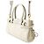 Prada Bonnie Mini Leder Dreieck Handtasche Weiß - Ansicht 2